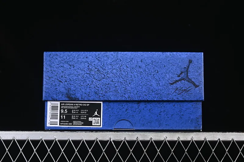 All categories Air Jordan Jordan series basketball shoes Air Jordan 4 Nigel Sylvester x Air Jordan 4 Retro "Blue" AJ4 Joe 4 joint blue brick HF4340-400